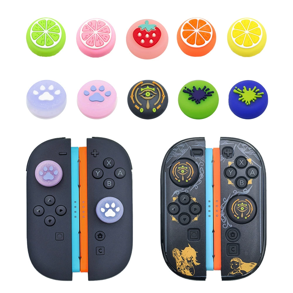 Подходит для Nintendo Switch2, блестящая крышка-качалка NS2, силиконовый защитный чехол, крышка ручки SWITCH2