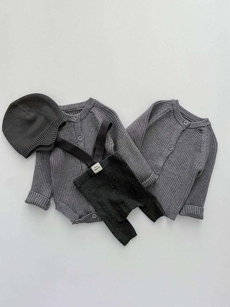 Children's demi-season knitted bodysuit for men and women girl's for…