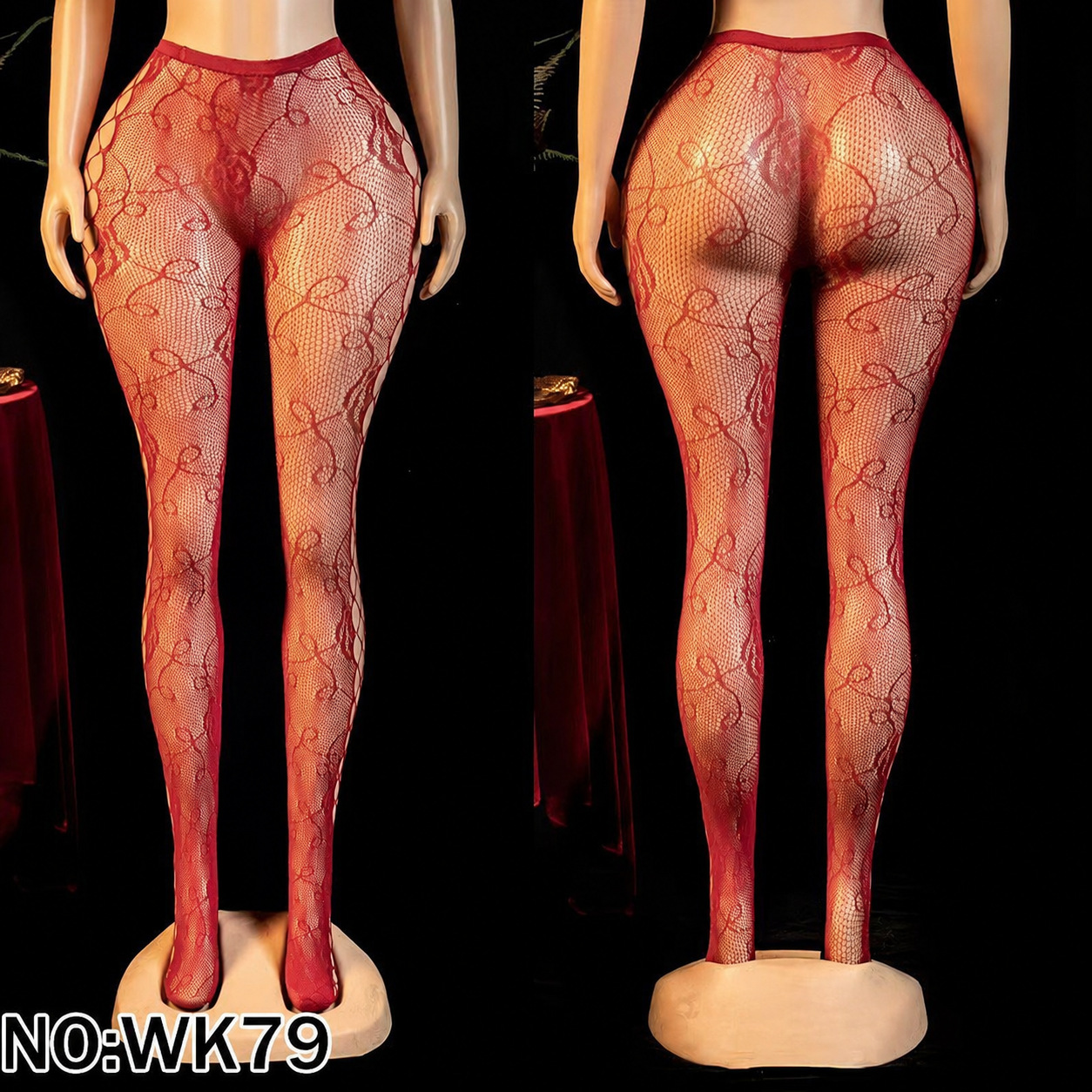 Yue mariposa sexy calcetines de red de pesca europeas y americanas club nocturno transfronterizo flor sexy Jacquard pura para coquetear hueco WK79