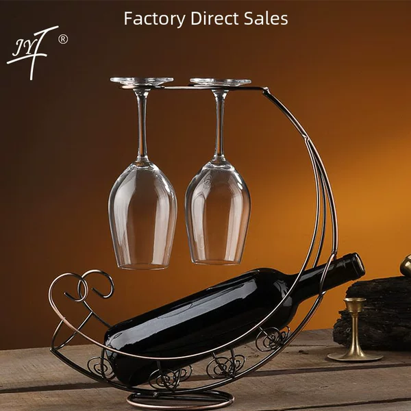 Factory direct European wine rack red wine rack iron red wine glass rack red wine rack modern home decoration