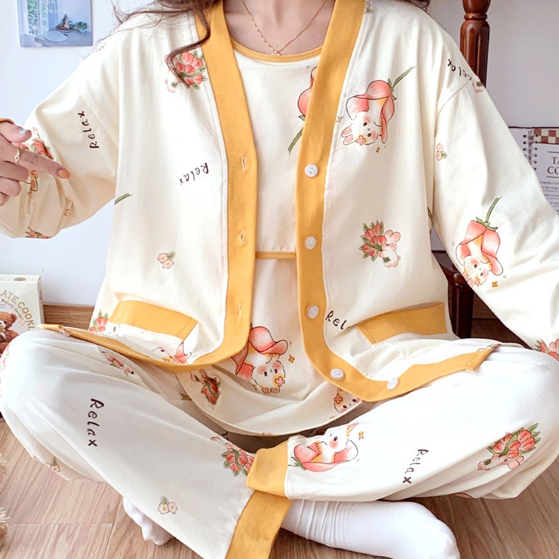 2190 꽃 귀여운 토끼 [가슴 패드 포함]