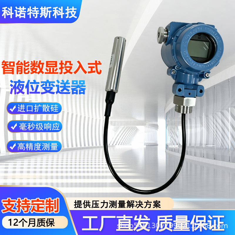 Transmitter Intelligent Digital Display Submersible Level Pressure Transmitter Hart Explosion-Proof High Precision Water Level Sensor Transmitter Intelligent Digital Display Submersible Level Pressure Transmitter Hart Explosion-Proof High Precision Water Level Sensor