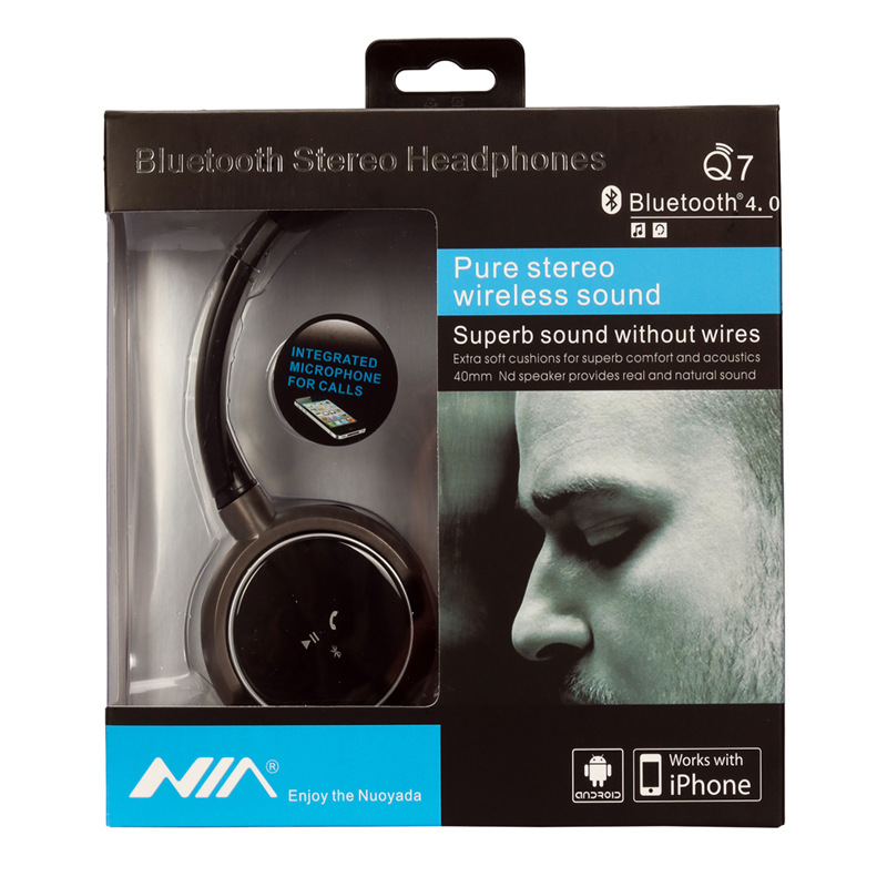NIA-Q7 productos originales inalámbricos Bluetooth CSR4.0 auriculares música auriculares estéreo Bluetooth