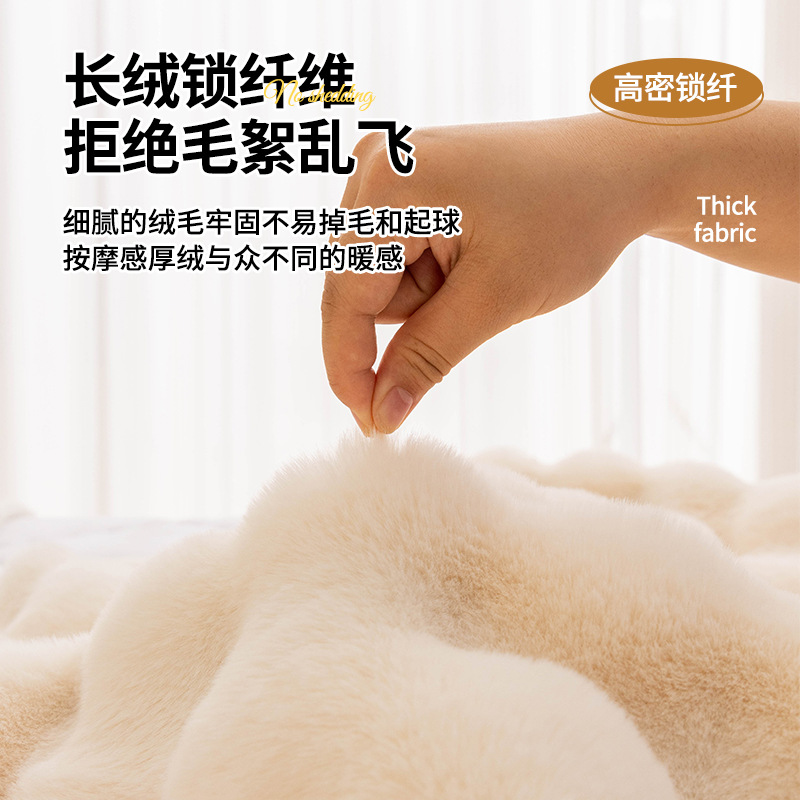 2025 nuevo otoño y invierno engrosado respaldo de cama de alto nivel a prueba de polvo cabecera de cama de lana de leche universal