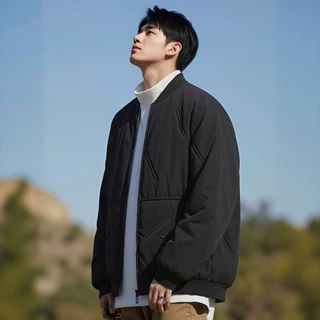 棉服男士冬季御寒保暖棉服2026棒球立领飞行员夹克休闲罗纹通勤外