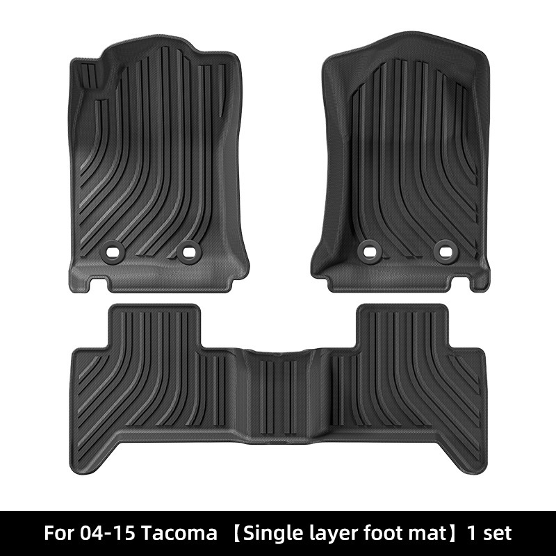 Toyota Car Floor Mats TPE for Toyota Tacoma 04-24 (Modelə uyğun ayaqaltı) - 04-15-toyota-tacoma-single-layer-floor-mats-4-door