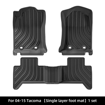 Suitable for 04-24 Toyota Tacoma Tacoma Car Floor Mats, Special Tpe Floor Mats, Rear Bucket Mats (Modelə uyğun ayaqaltı) - 04-15-toyota-taterma-tacoma-single-layer-floor-mats-4-doors