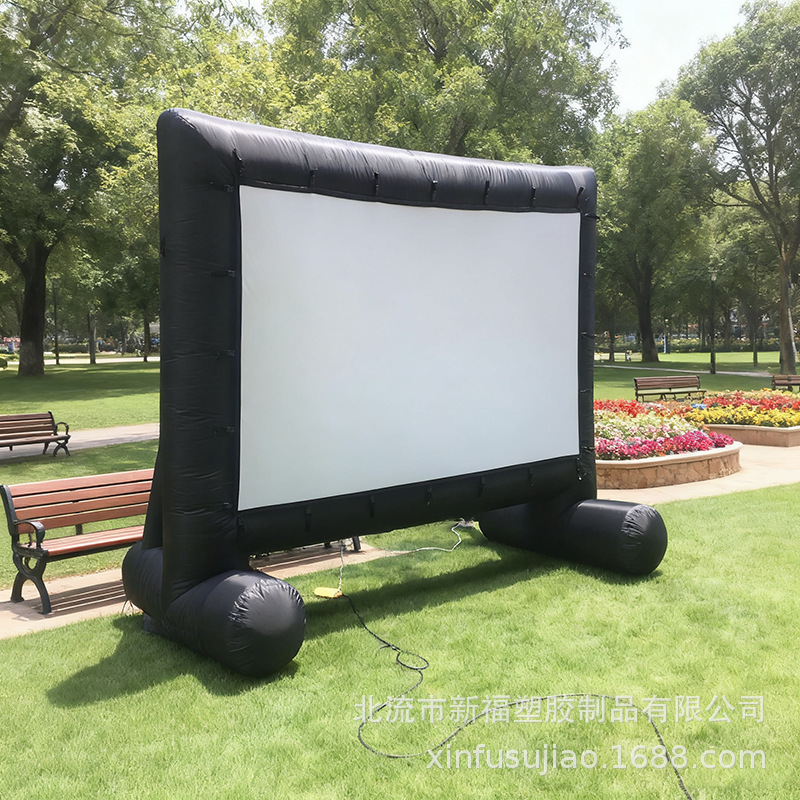 gran pantalla de proyección de publicidad al aire libre inflable pantalla de espectáculo de cine comercial portátil pantalla de modelo de aire móvil