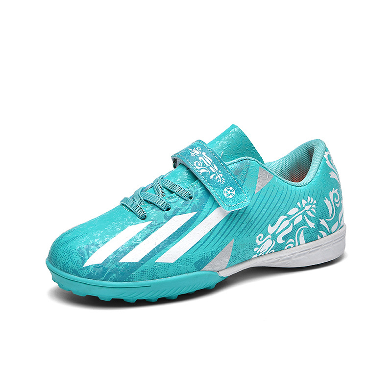 24 zapatos de fútbol para niños y niñas respirables y cómodos, zapatos de césped con clavos bajos, zapatos de fútbol especiales para competiciones