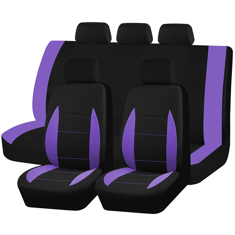 Cross-border Hot Waist Line Four Seasons Universal Five-seater Car Fabric Seat Cover