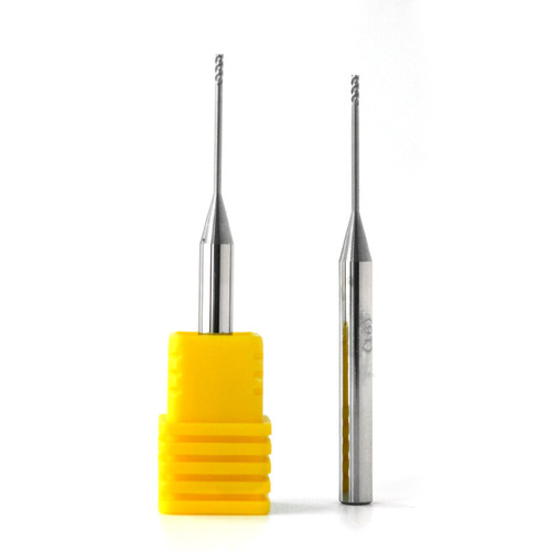 HRC55 deep groove milling cutter for aluminum tungsten carbide CNC machining straight shank extended small diameter micro diameter end mill