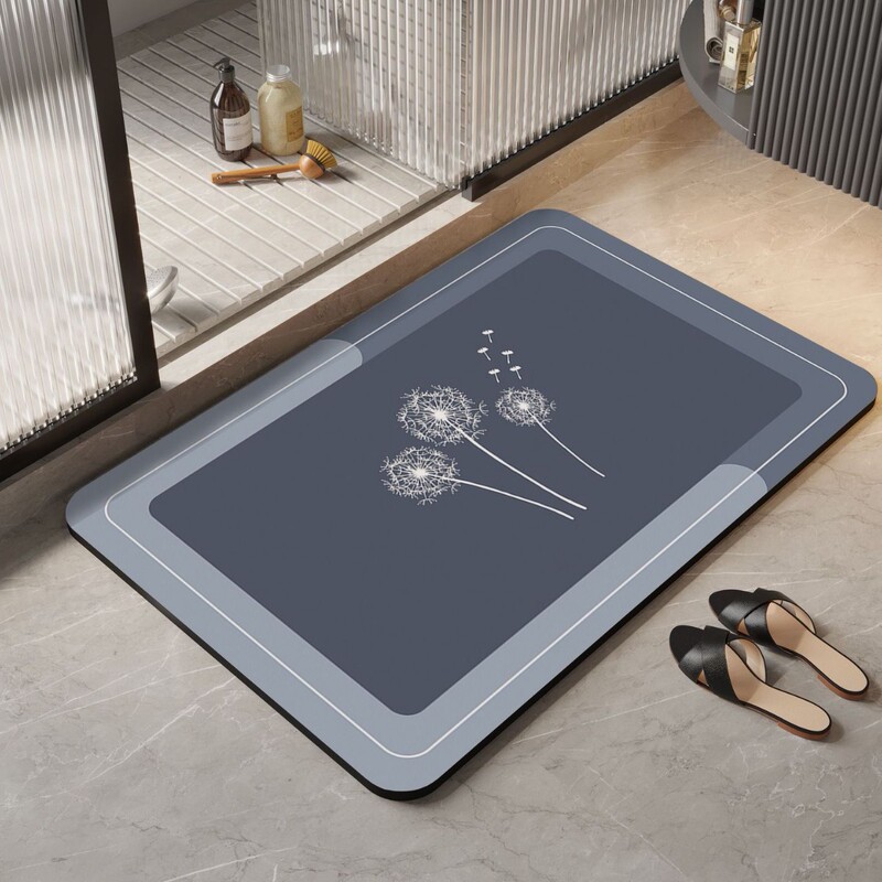 High-End Simple Solid Color Diatom Mud Bathroom Toilet Door Absorbent Non-Slip Quick-Drying Foot Mat Bathroom Floor Mat High-End Simple Solid Color Diatom Mud Bathroom Toilet Door Absorbent Non-Slip Quick-Drying Foot Mat Bathroom Floor Mat