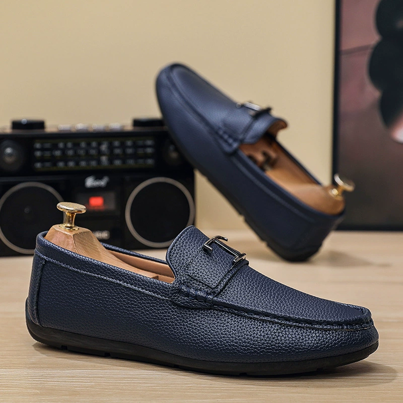 Мужская обувь Doudou, осенняя новая стильная обувь для вождения на мягкой подошве, молодежная обувь, мужские повседневные универсальные лоферы для мужчин
