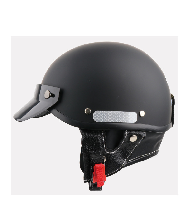 Japanese Retro Motorcycle Helmet for Men and Women, Small Helmet Style, Harley-Style Helmet, Popular Model, Electric Motorcycle Safety Half Helmet
