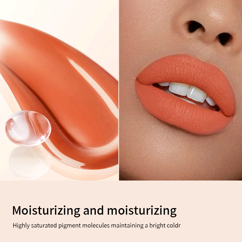 6-color moisturizing lip gloss for foreign trade, long-lasting and non-fading lip dye, cross-border makeup, non-stick cup lip gloss, matte lipstick water undefined