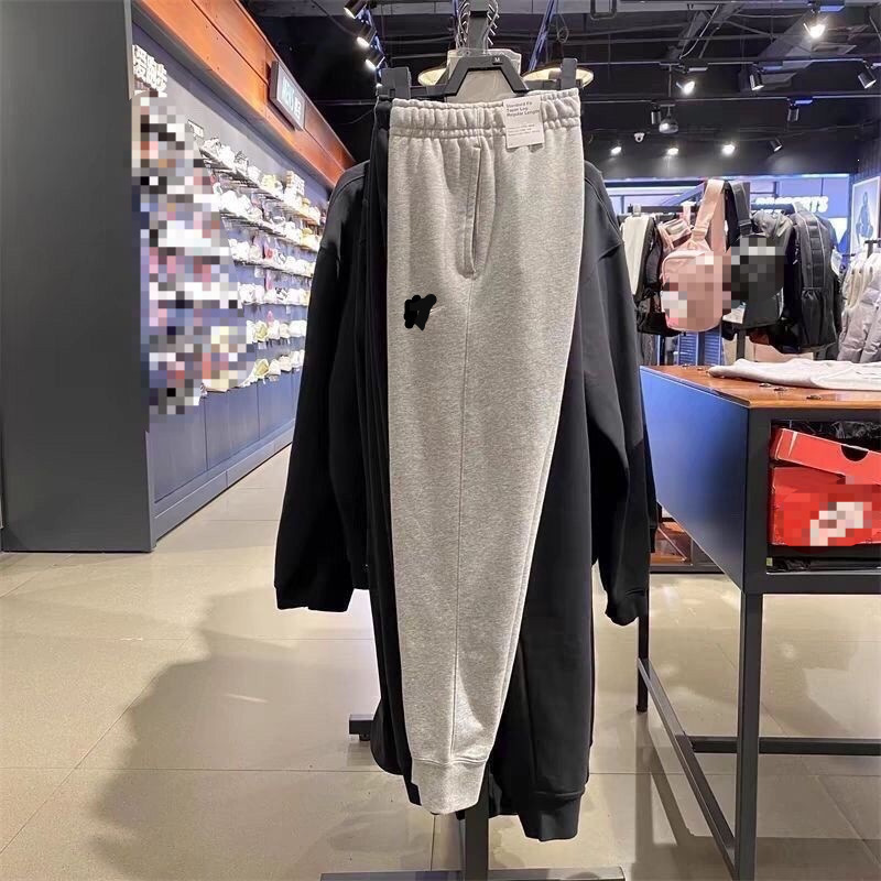Cross-border spring and autumn sports pants for men and women, new style athletic pants, breathable, tapered, knitted long pants, loose fit, embroidered cuffs Cross-border spring and autumn sports pants for men and women, new style athletic pants, breathable, tapered, knitted long pants, loose fit, embroidered cuffs