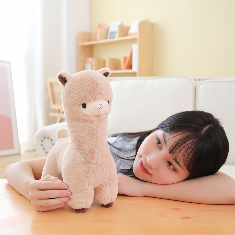 新しいかわいいアルパカ人形ぬいぐるみ外国貿易子羊人形大型枕女の子子供のホリデーギフト|undefined