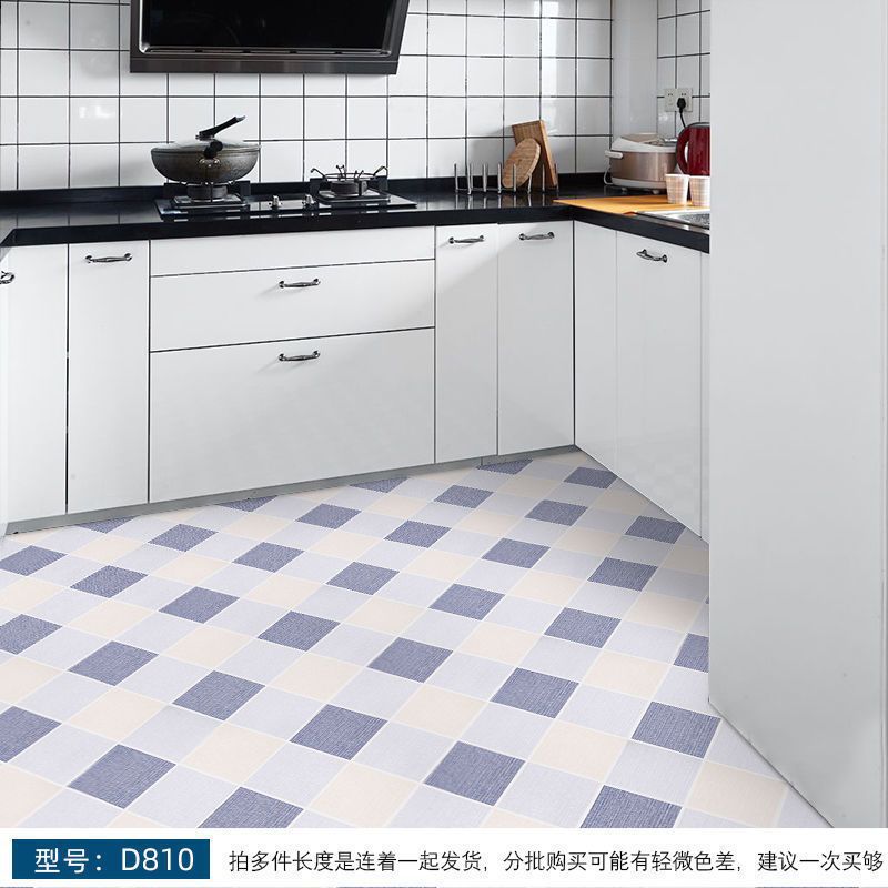 Pegatinas autoadhesivas para suelos de baño, azulejos de inodoro, pegatinas para suelos de cocina, engrosadas, venta al por mayor de fábrica. image 15