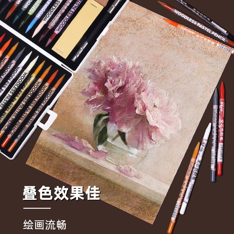 Xiupu Fulai Carle madera libre de núcleo completo color carbón pluma retrato traje color carbón bosquejo carbón pluma color tiza para el arte
