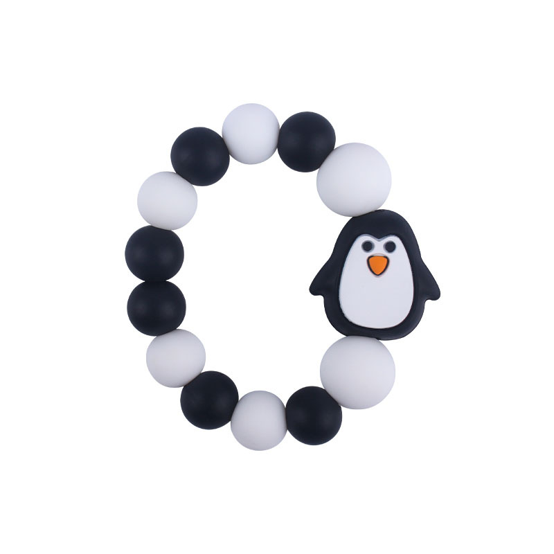 Nueva DIY creativo de dibujos animados juguetes de silicona suministros para bebés de dibujos animados animal erizo nube de silicona pulsera mordedor