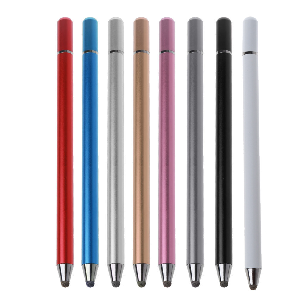 Venta al por mayor pluma capacitiva de doble cabeza pluma táctil pluma de disco tableta de teléfono móvil adecuado para pad lápiz táctil