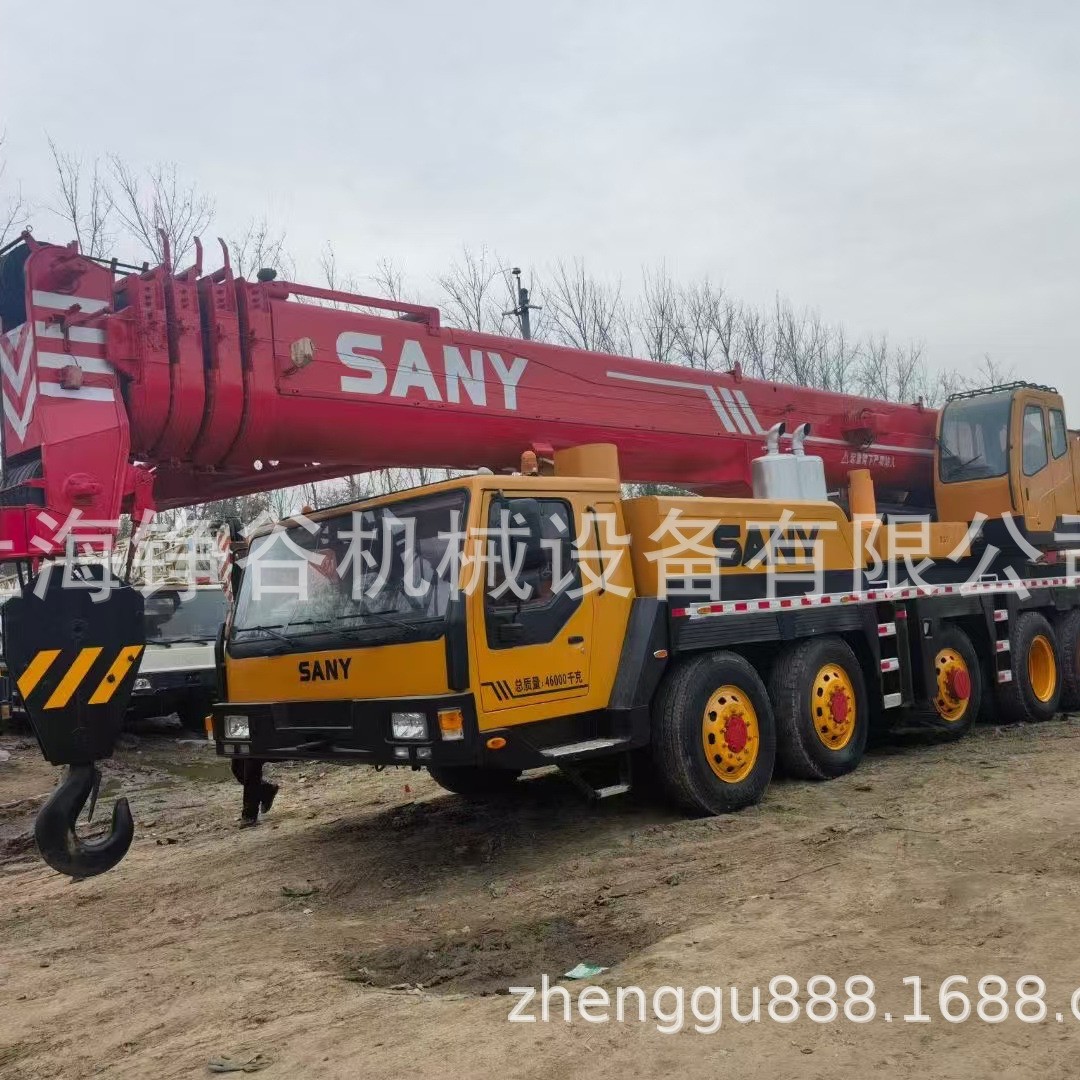 二手三一国产100t 新款驾驶室 现货出口 大吨位汽车吊 干活机器