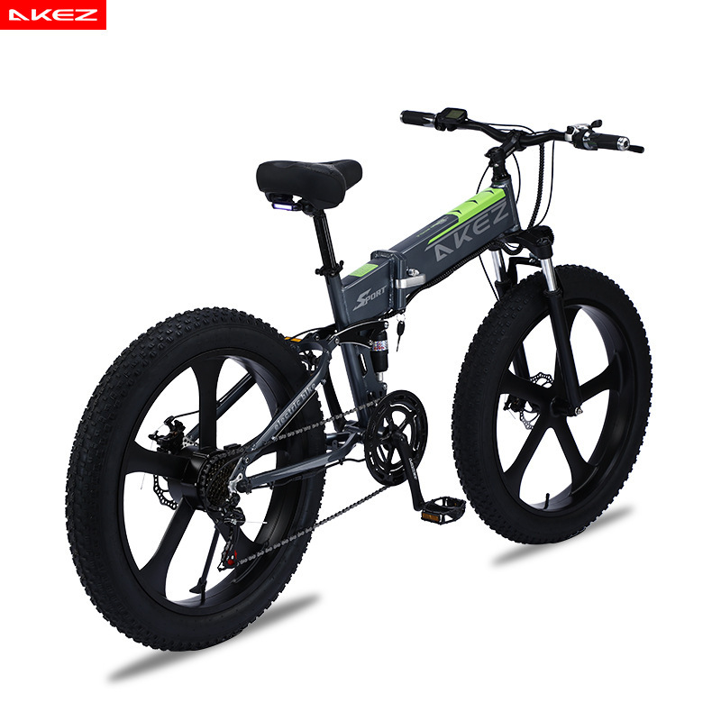 26inch Adult Mountain Power-Assisted Folding Bicycle 1000W Thick Wheel Snow Tire 26inch Adult Mountain Power-Assisted Folding Bicycle 1000W Thick Wheel Snow Tire