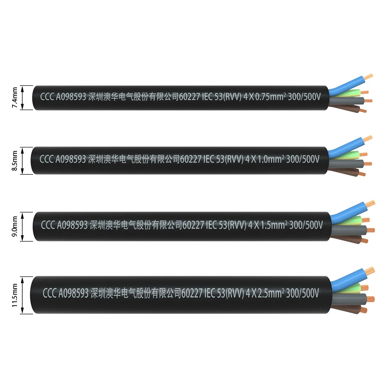 AHUA Australia 60227 IEC 53RVV 0.5 3*0.75 1.0 300/500 Национальная CCC сертификация линия