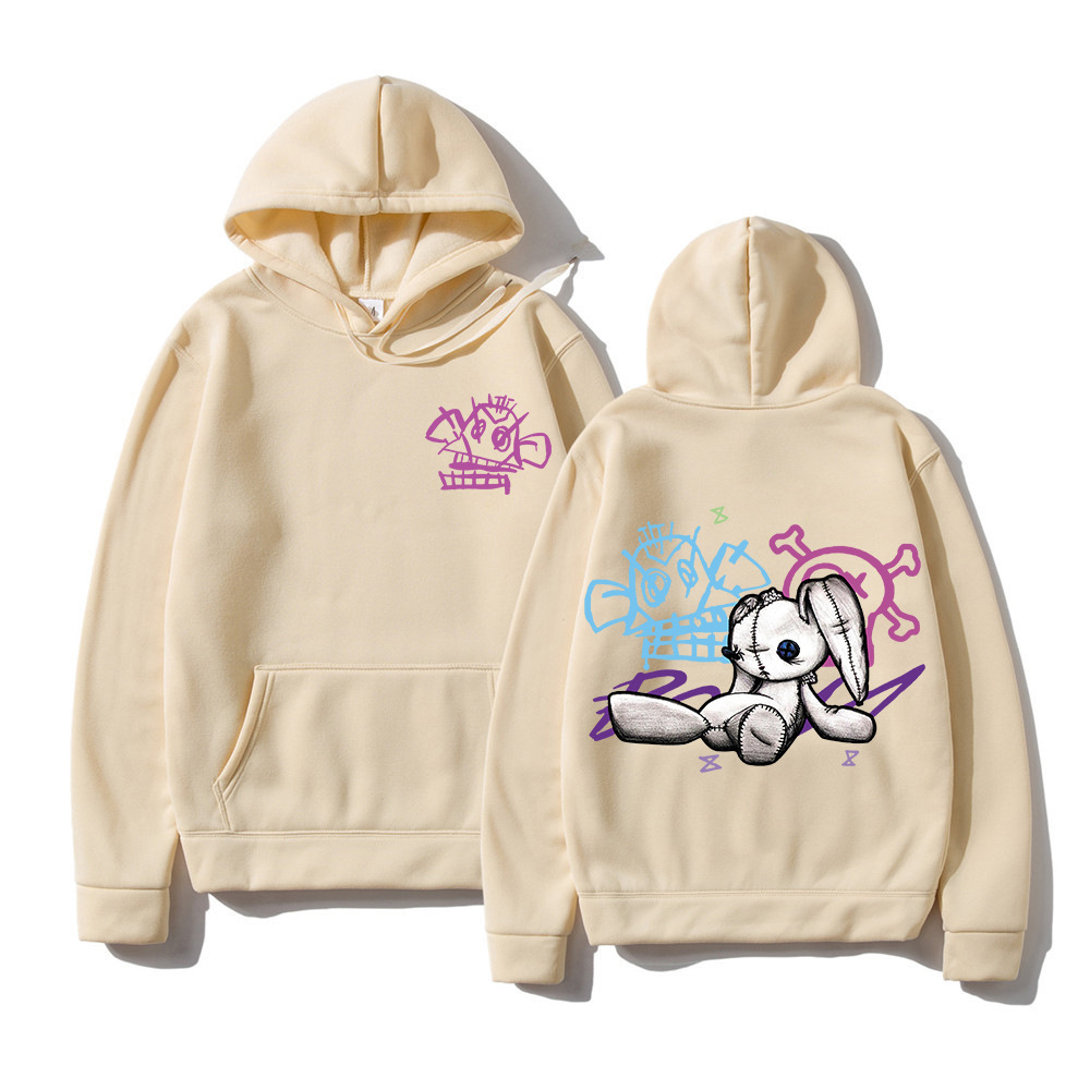 Arcane Jinx Hoodie Fashion Men Harajuku Anime Rabbit Monkey
