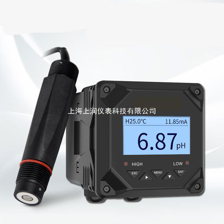 污水处理加药控制在线PH计 复合电极稳定性高 上润品牌