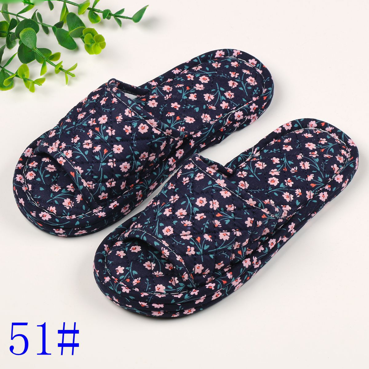여성용 3겹 꽃무늬 천 51