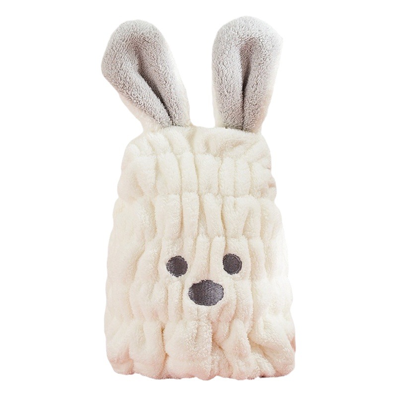 Children's Shower Cap, Hair Towel, Hair Drying Towel, Cartoon Rabbit Ears, Strong Water Absorption, Quick-Drying Hair Cap, Cross-Border