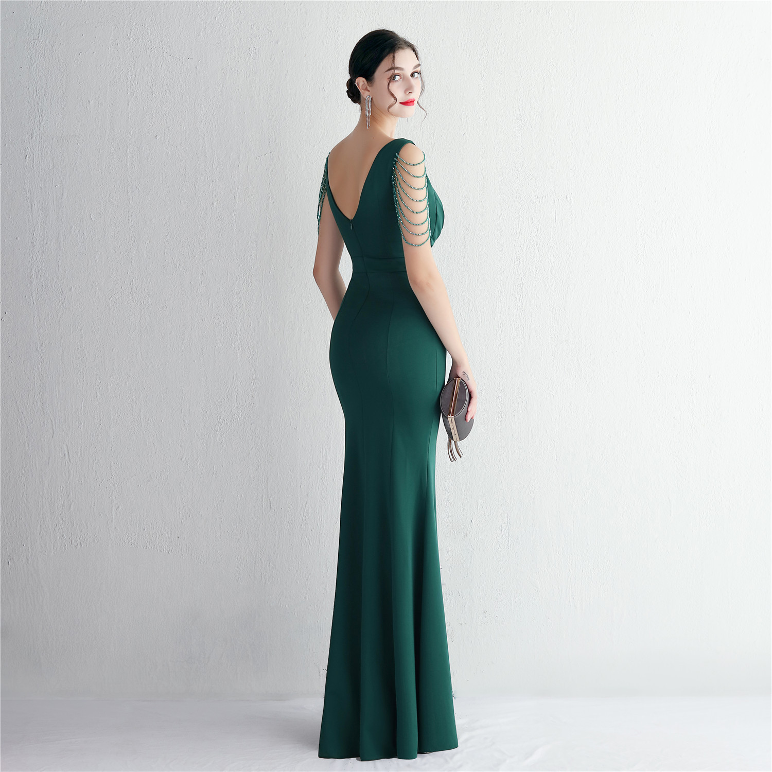 D9393 1530K VÁY ĐẦM LIỀN THÂN DỰ TIỆC NỮ YIEOUBA DÁNG ÔM BODY GỢI CẢM SEXY THỜI TRANG NỮ G04 SẢN PHẨM MỚI