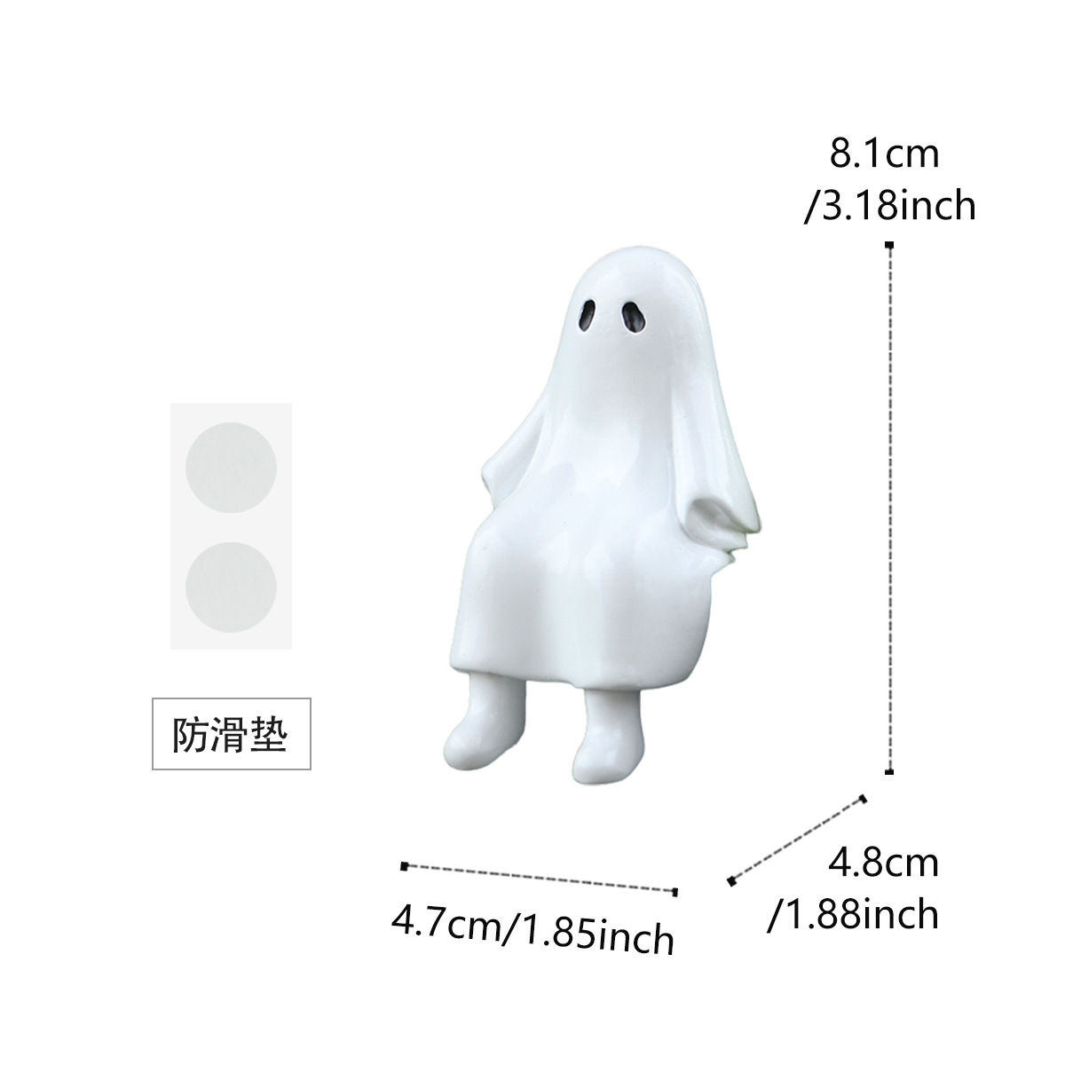 New  Holiday Ornaments Halloween Christmas Sitting Ghost Skull Ornaments Can Decorate Ghosts