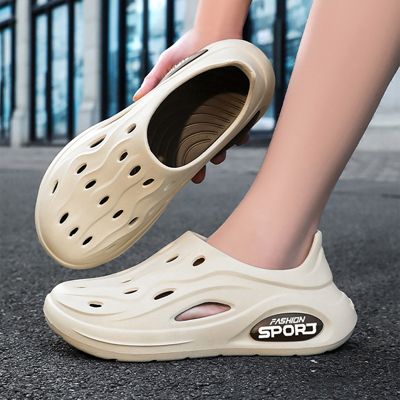 Zapatos con agujeros, zapatos para el hogar de los hombres, zapatos de playa huecos EVA para adolescentes, sandalias y zapatillas de vadeo transfronterizas, sandals