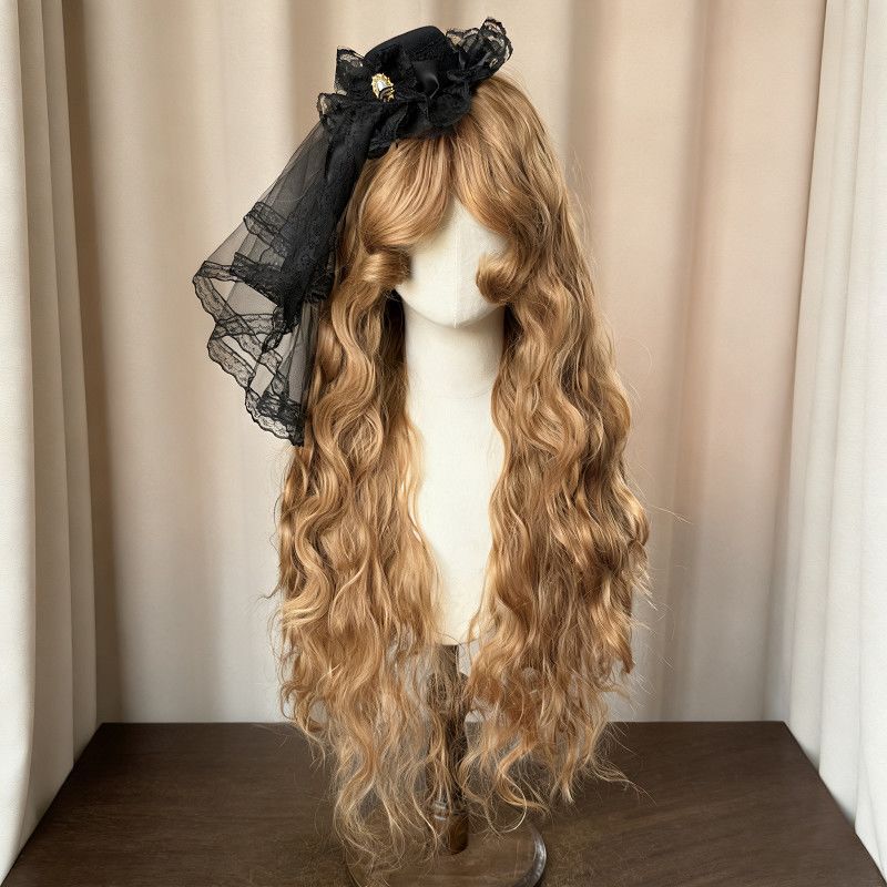 Wig for Women - Princess Diary Style - French Fluffy Wool Curls - Lolita Long Wig - Long Curly Hair - Gorgeous Retro Cosplay