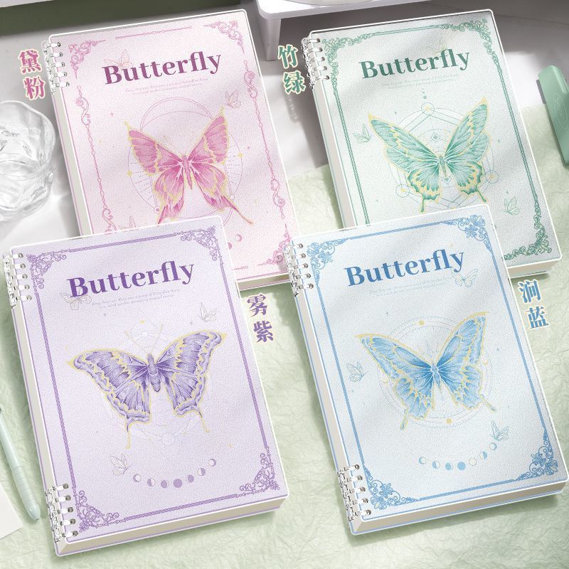 b5蝶ルーズリーフノート取り外し可能なコイルノート高価値a5中学生高校生日記|undefined