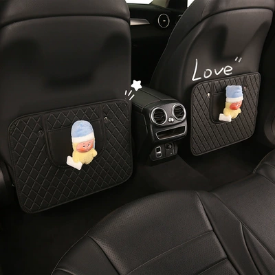 Star Girl Cute Cartoon Car Seat Back Anti-Kick Pad, Car Seat Back Anti-Dirt Pad, Children's Anti-Kick Pad