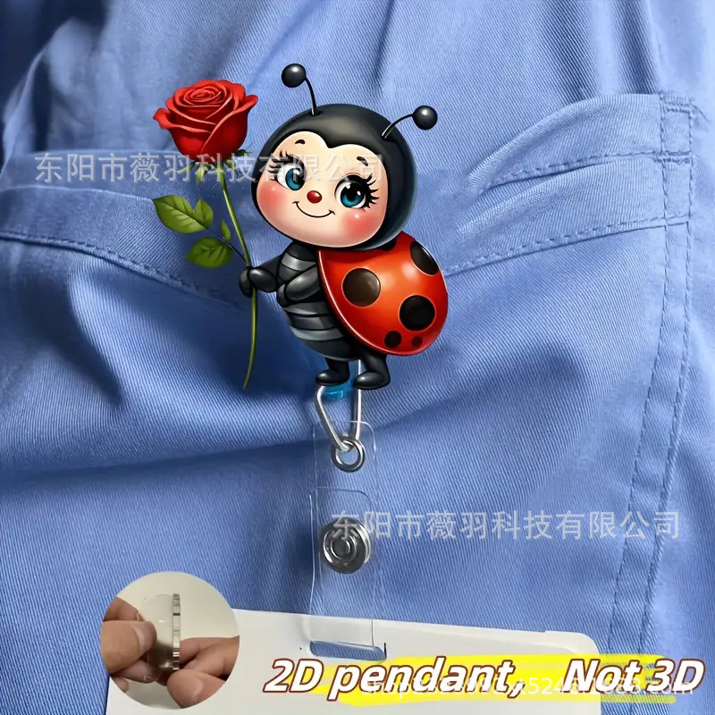 Nuevo lindo cross-border siete estrellas mariquita ropa bolsas de insignia de regalo de cumpleaños de vacaciones retráctil fácil de tirar