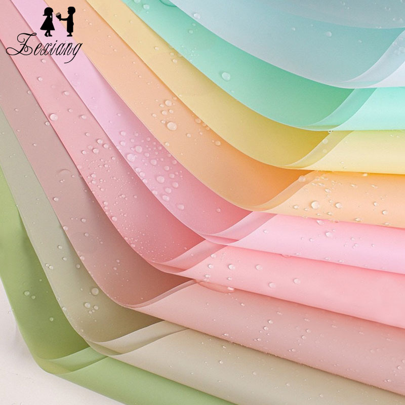 厂家直销 纯色雾面韩素纸半透明防水雾面纸鲜花包装纸花束包花纸