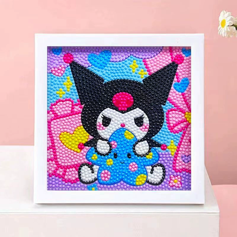 DIY-набор для алмазной мозаики 17×17 см, пластиковая рама, дизайн щенок, полный набор инструментов для кладки