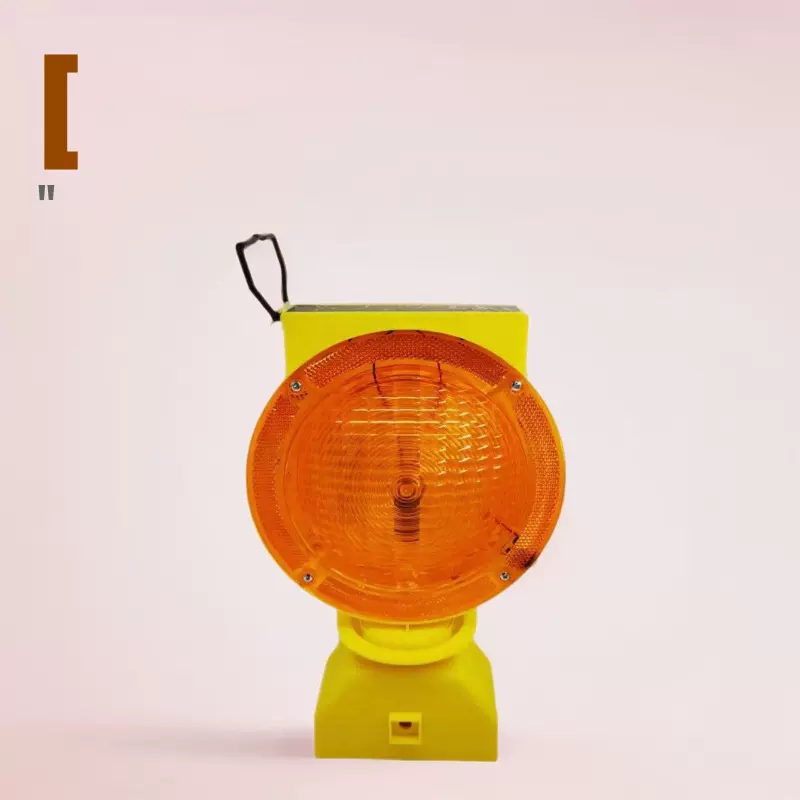 跨境出口水马障碍灯灯免充电道路交通安全爆闪太阳能施工警示灯