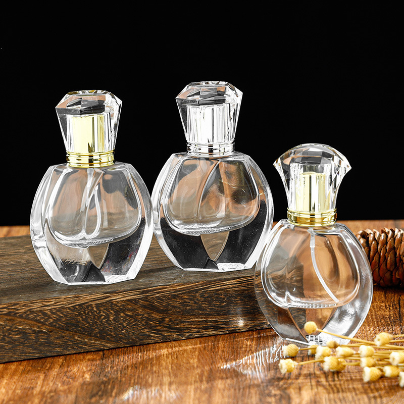 卸売 カプセル型香水瓶 30ml 透明化粧品保湿スプレーボトル 高品質ガラス香水詰め替えボトル|undefined