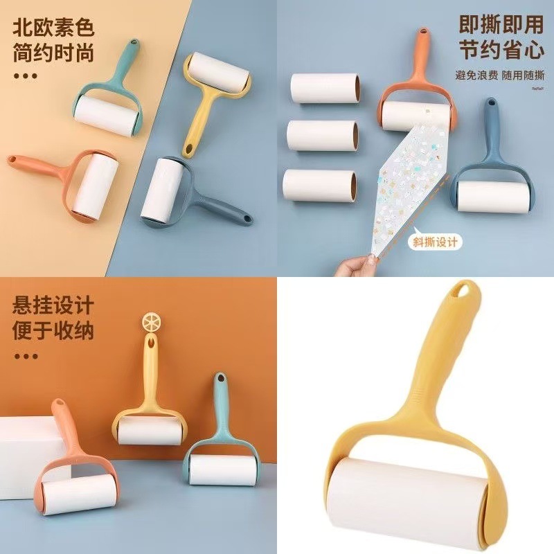 Roller Lint Remover, Tear-Off Lint Remover, Clothing Dust Remover, Lint Removal Felt Roller Brush, Clothes Lint Absorber, Replacement Paper