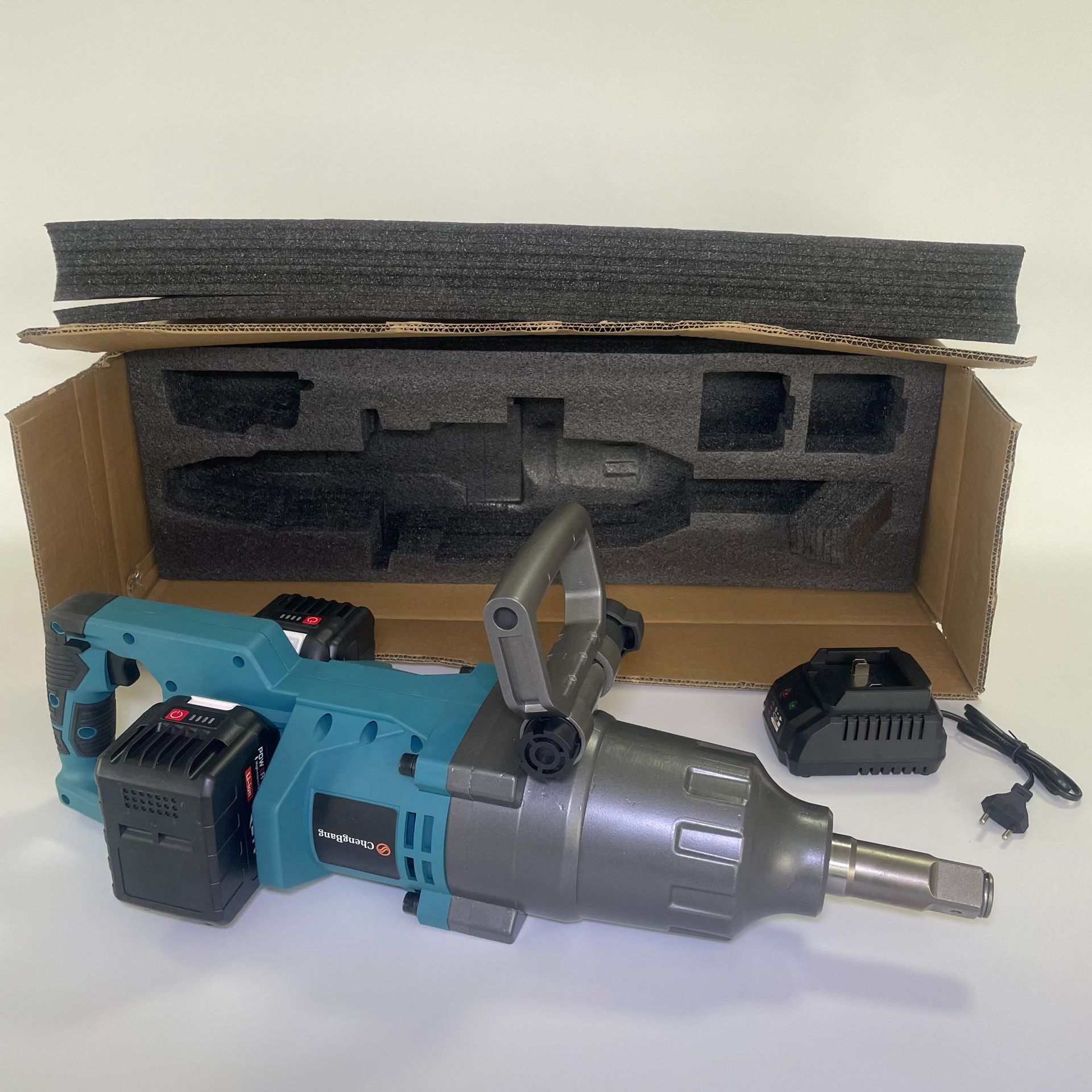 Comercio exterior pesado 1 pulgada de litio sin escobillas placa eléctrica mano doble batería conductor (MT enchufe) 3000N.m