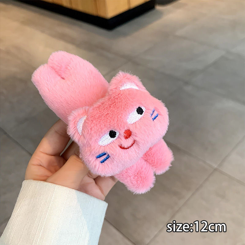 漫画人形ぬいぐるみレッサーパンダヘアピンサイドクリップ大型BBクリップヘアアクセサリーヘアピンメイクアップクリップぬいぐるみ|undefined