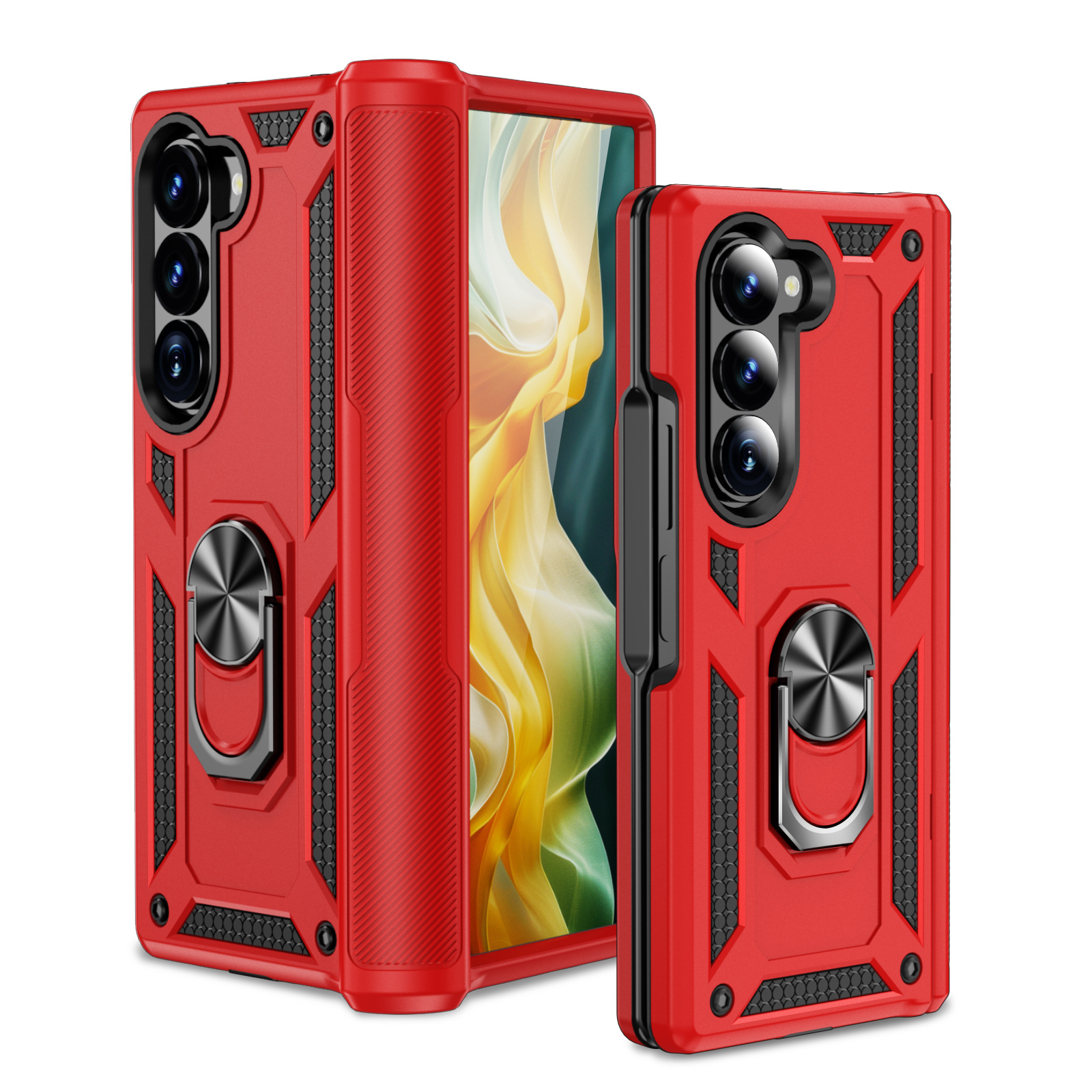 Samsung Galaxy Fold Protective Shockproof Case With Magnetic Stand_voghion.com