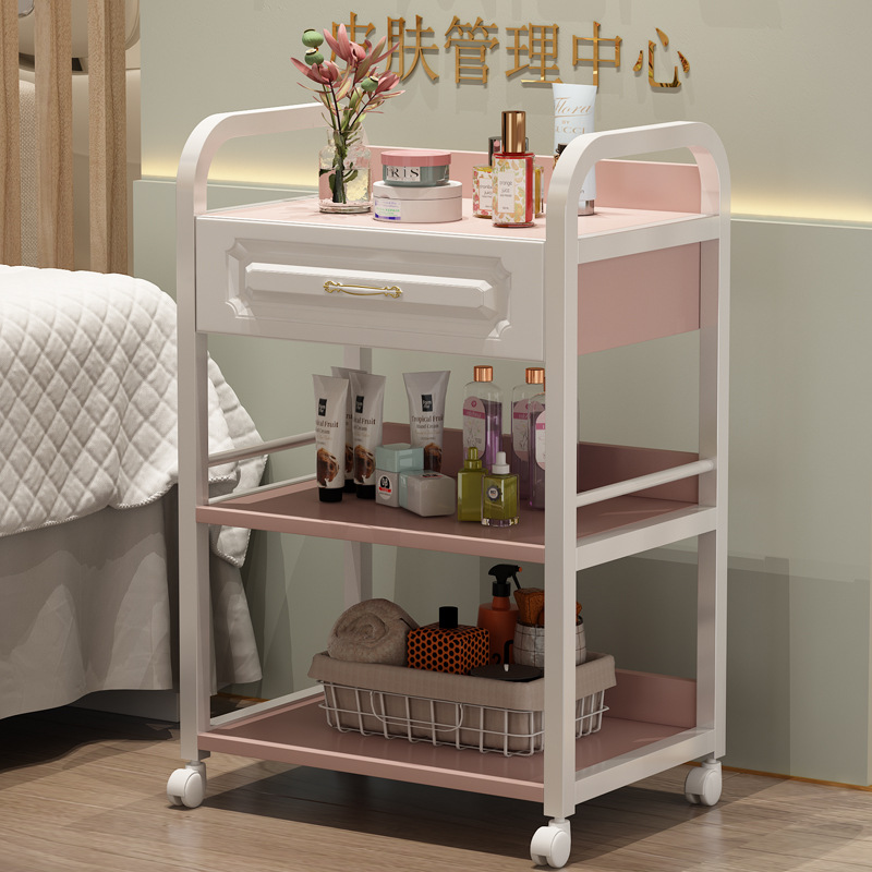 화이트 프레임 + 체리 핑크 서랍 (신규 색상 추가) - 공식 표준 구성 - 50x33x83cm☆☆