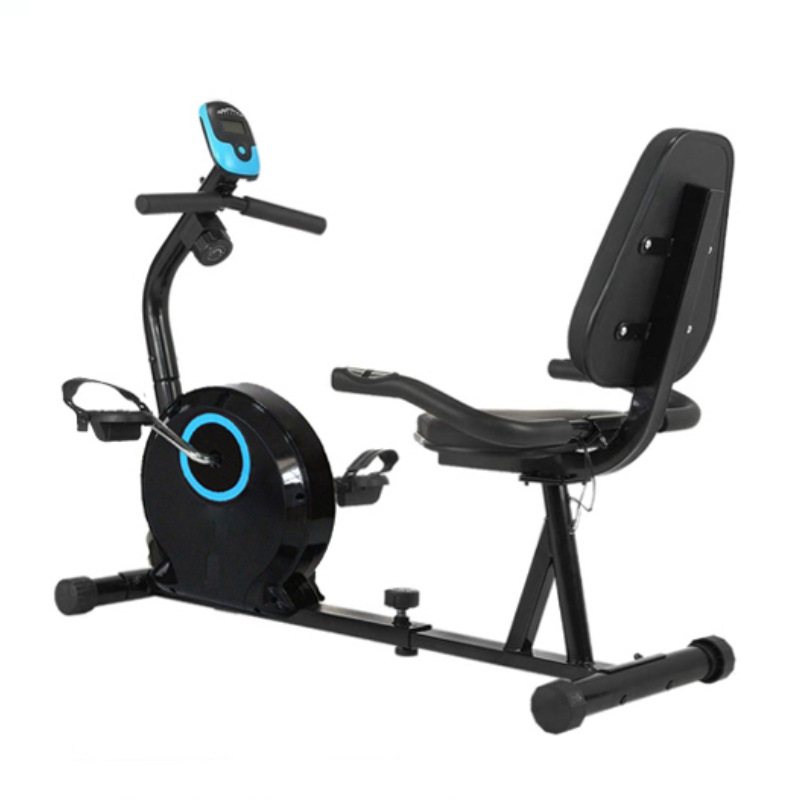 Cross-Border Export of Aerobic Fitness Equipment, Horizontal Exercise Bike, Silent Magnetically Controlled Mobile Roller Lazy Bike Heart Rate