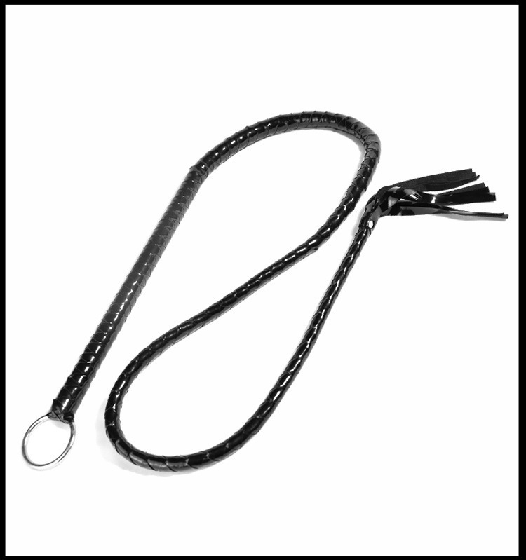 PU Leather Whip 135cm Black Tassel Flirting Accessory for Couples — detail image 19